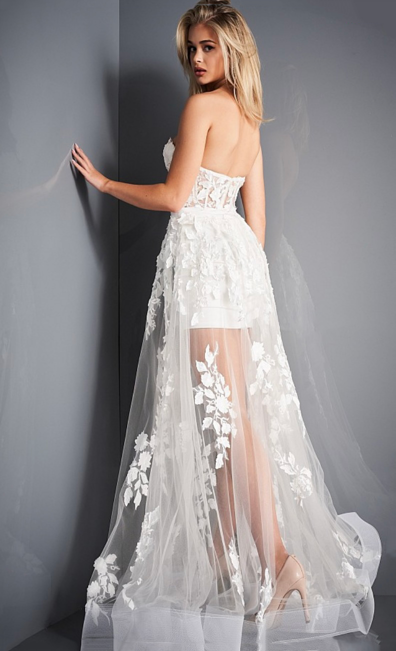 Strapless corset prom sales dress