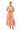 Timeless Glam Orange Floral Midi Dress