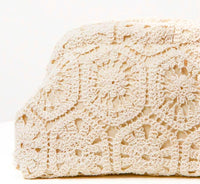 Boho Chic Floral Woven Handbag Cluch