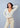 Billy Cream Deep V-Neckline Fitted Bodysuitm
