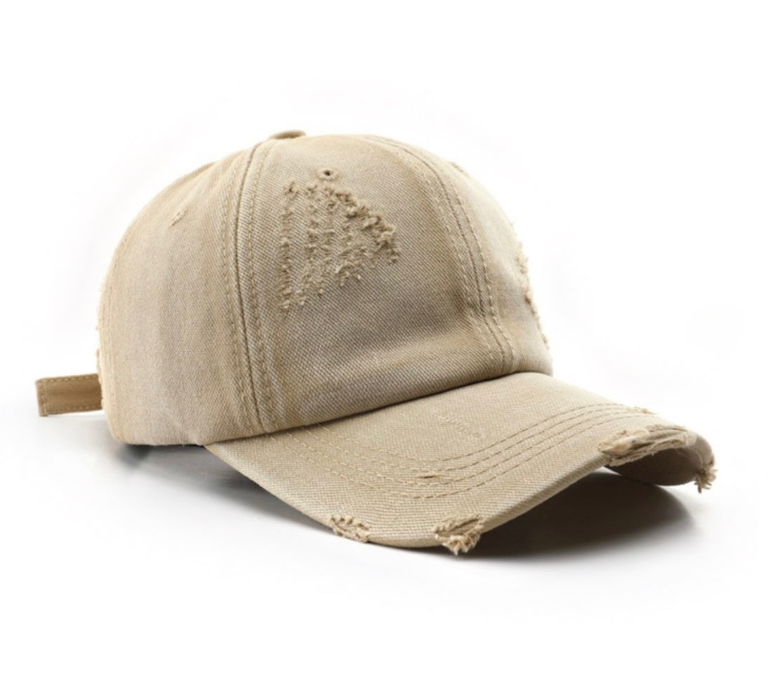 It Girl Khaki distressed Women's Baseball Cap