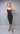 Meaningful Memories Black Ruched Sleeveless Bodycon Midi Dress