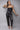 Edgy Chic Black Rhinestone Mesh Long Sleeve Top