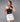 Fashionable Black Ribbed Knit Halter Top