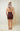 Sun-Soaked Vibes Brown Beaded Crochet Halter Mini Dress