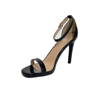 Emily Black Open Toe Heeled Sandals