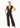 Contemporary Edge Black Plunging  Sleeveless Jumpsuit