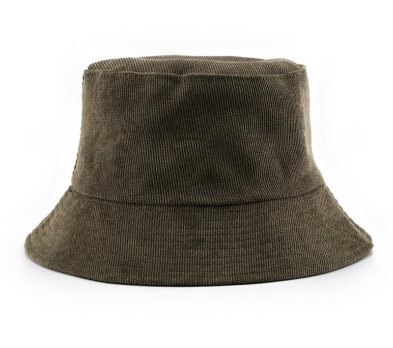 Women's Solid Coduroy Bucket Hat