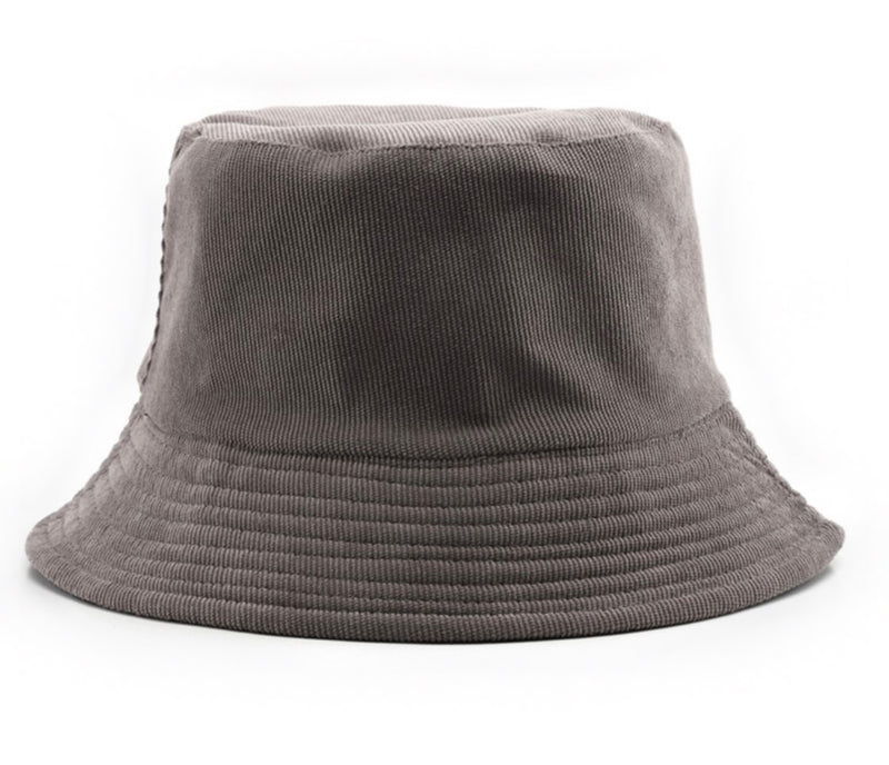 Women's Solid Coduroy Bucket Hat