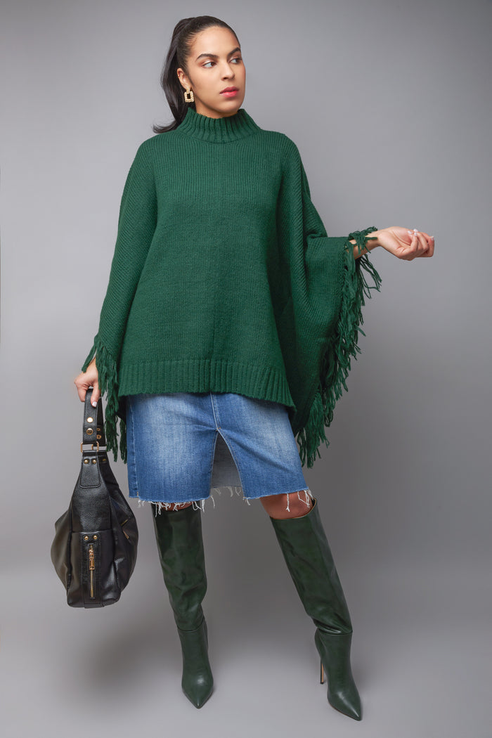 Divine Style Green Cloak Poncho