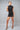 Figure-Flattering Black Ruched Mini Dress
