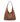 Edgy Chic Brown Large Pebbled Vegan Leather Hobo Bag