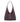Edgy Chic Deep Burgundy Large Pebbled Vegan Leather Hobo Bag