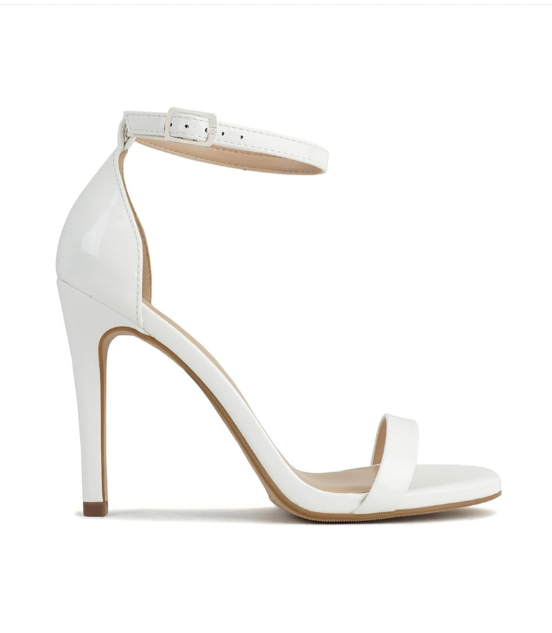 Emily Black Open Toe Heeled Sandals