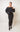 Modern Minimalism Black Two-Piece Ribbed Knit Skirt Set