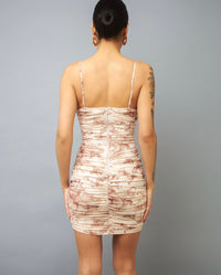 Visual Impact Rose Floral Sleeveless Dress
