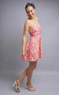 Summer Charm Buttecup Halter-Style Dress