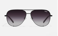 Quay High Key Black Lux Aviator Designer Sunglasses