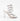 Spiral-Effect Silver Rhinestone Wrap-Around Heeled Sandals