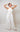 Flirty Keyhole White Halter Wide-Leg Jumpsuit