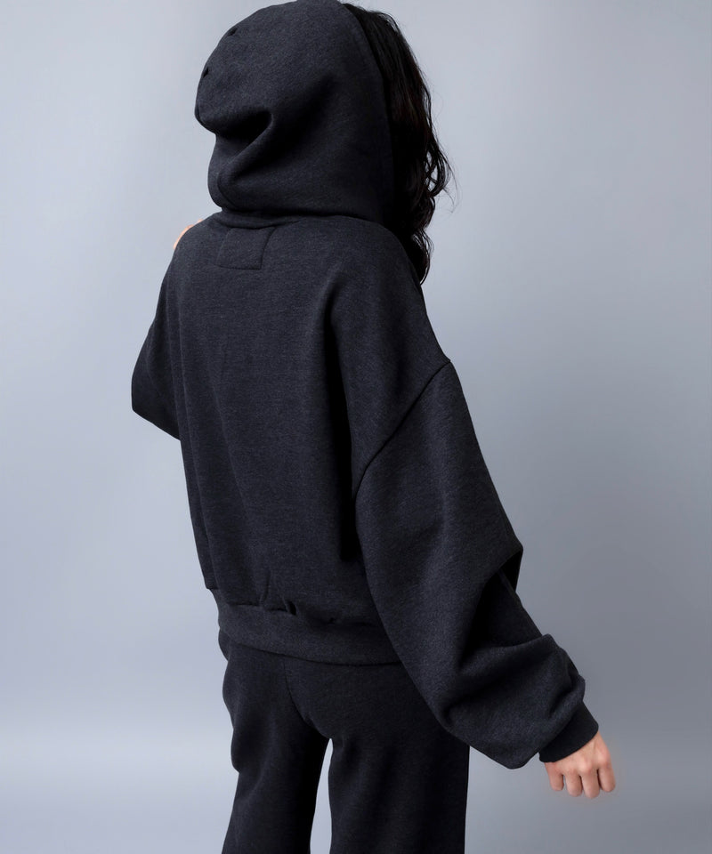 Relax With Me Stylish Black Oversize Relaxed Lounge Hoodie Set