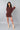 Melinda Brown Off-The-Shoulder Ribbed Knit Mini Dress