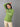Stretchy Moss Ribbed Lettuce Trim Sweater Top