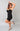 Dance Moves Black Boning Corset-Style Bodycon Mini Dress