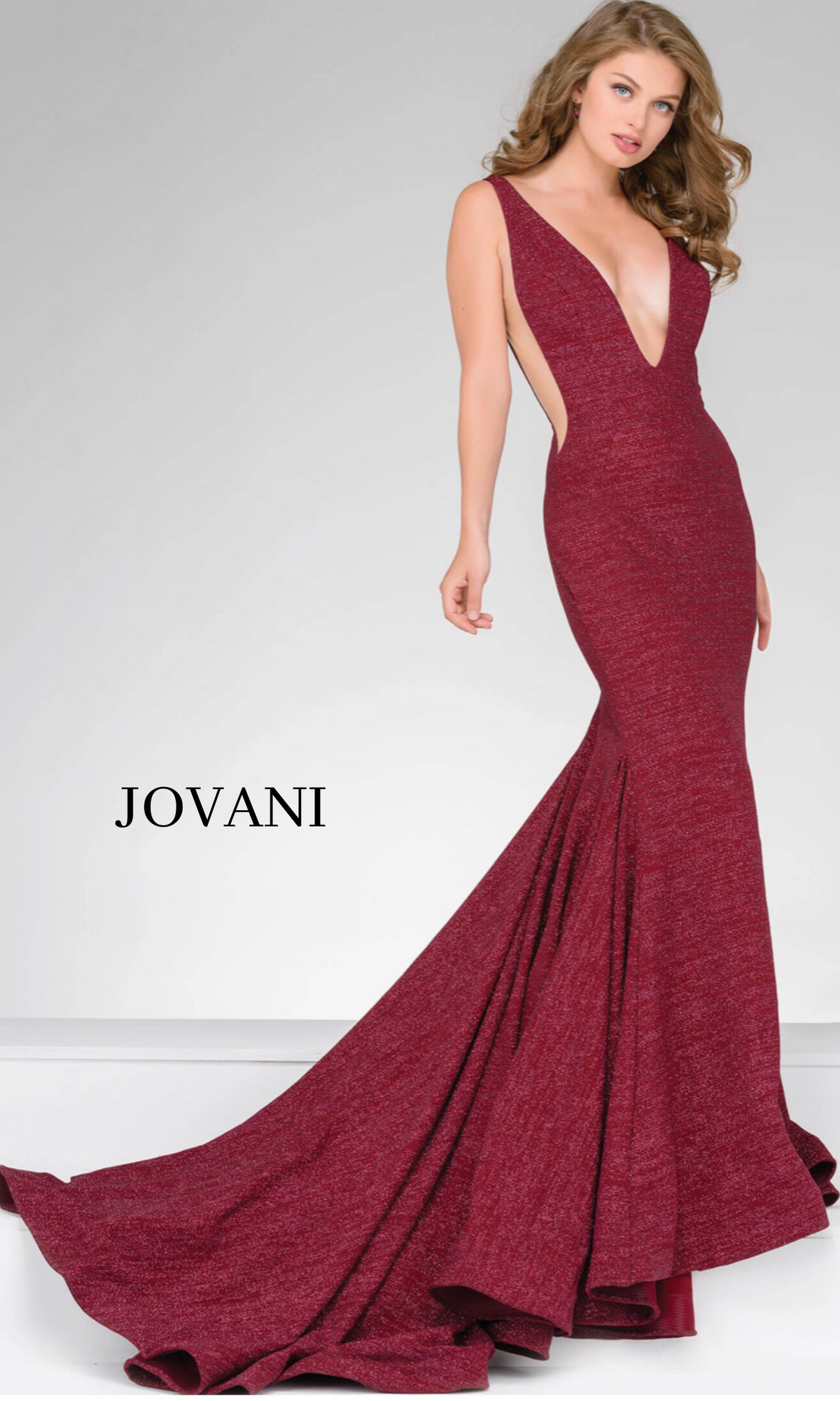 JOVANI 47075 GLAM DECOLLETE DRESS