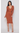 Lady Lux Rust Bodycon Knit Sweater Dress