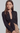 Diva Black Collar Plugging Crop Blouse
