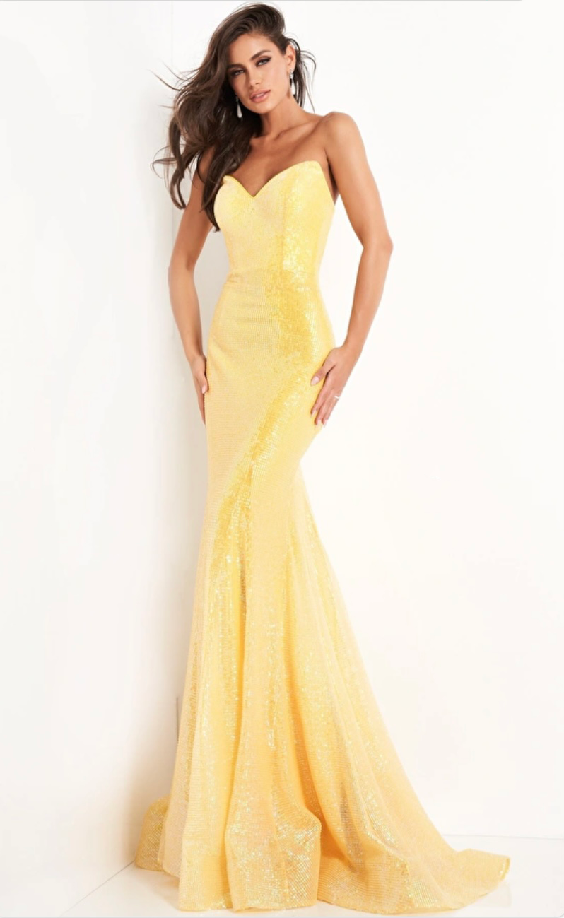 JOVANI 04831 Strapless Sweetheart Mermaid Prom Dress