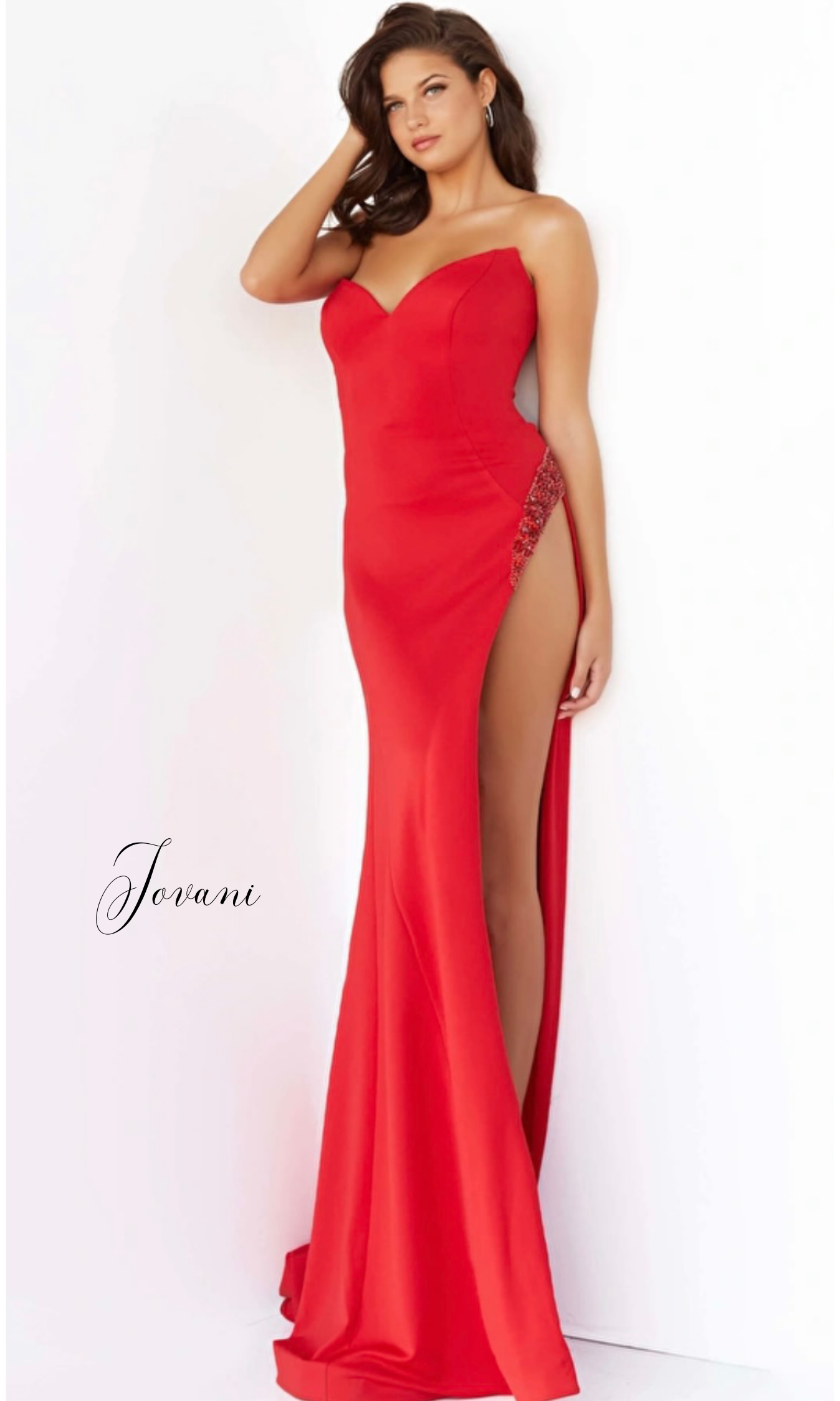 Jovani Red Mermaid Prom Dresses