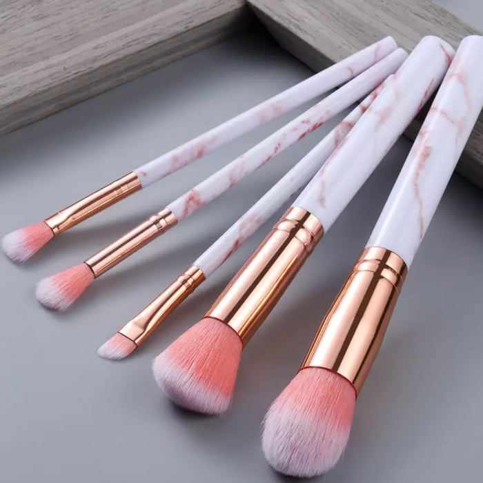 PRETTY IN PINK 15 PIECE MAKEUP BRUSHES SET