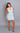 Baby Blue Ribbed Keyhole Bodycon Mini Dress