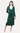 EMERALD GREEN SPARKLING GEM SURPLICE MIDI DRESS
