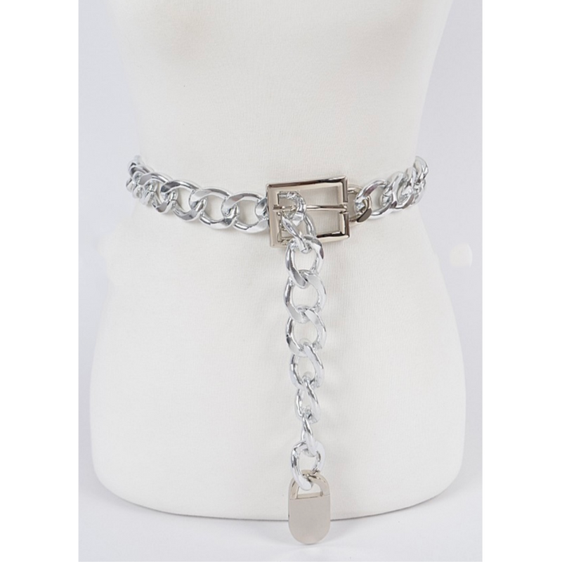 Ladies silver chain sales belts