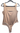 SILKY TAUPE SLEEVELESS SQUARE NECK BODYSUIT
