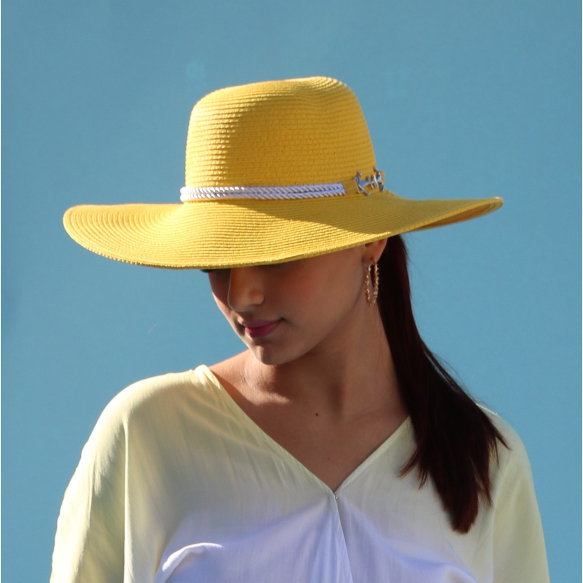 Sunny Loving Yellow Oversize Beach Sun Hat