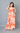 Chic Orange Boho Tropical Floral Print Maxi Dress