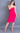 Adoration Fuchsia Slinky Bodycon Midi Dress