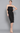 DEMI STRAPLESS BLACK MIDI DRESS